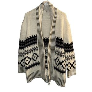 GAP Wool Alpaca Blend Winter Open Front Oversized Cardigan Sweater